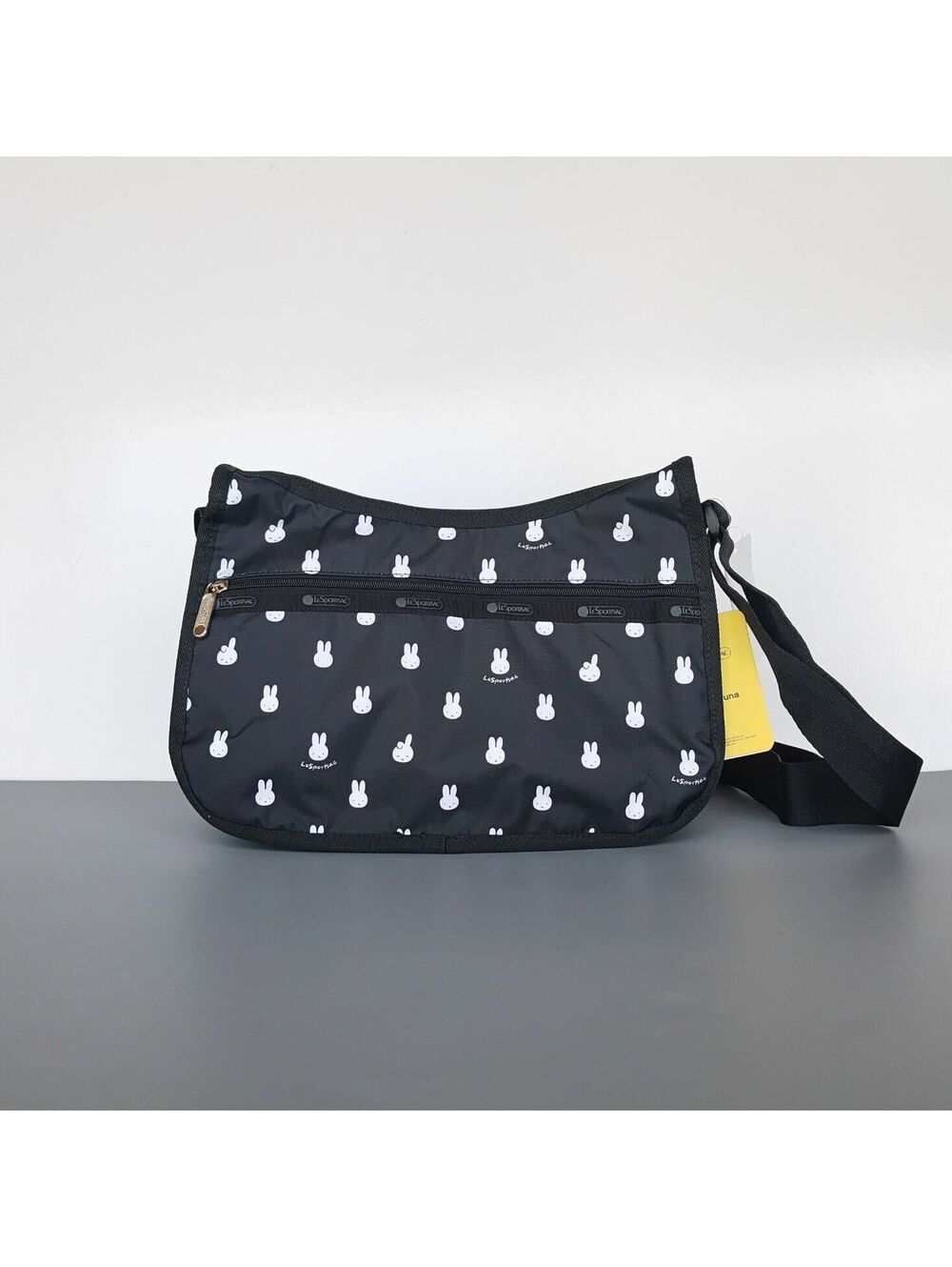 LeSportsac x Miffy Black Classic Hobo Bag NWT Bunny Shoulder Bag